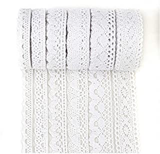 you will get 8 rolls lace trims altogether, 5 yards for each roll, 40 yards in total, and these lace rolls are designed into assorted patterns, you can choose different styles and length according to your preference and actual situation, enough to satisfy your applying, replacing and sharing needs
