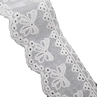  these crochet lace ribbons with scalloped edge are suitable for various purposes, you can take them for gift wrapping, wedding party decoration, bow making, wreaths and garlands making, ideal decorations for gift baskets, stairs, doors, porches, windows and so on, just apply the way you like to meet your various personal needs