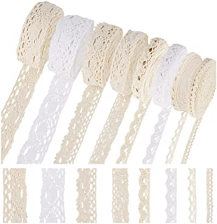 White Cotton Lace Trim Lace Ribbon for Crafts Venice Crochet Lace Trim by the yard White Cotton Trim Chipboard Embellishments for Scrapbooking