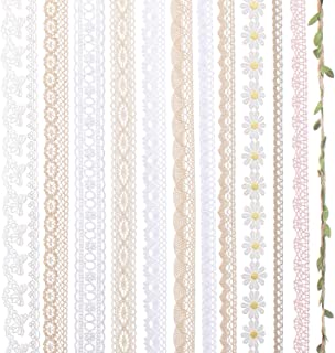 9CM Width Europe Crown Pattern Inelastic Embroidery Lace Trim,Curtain Tablecloth Slipcover Bridal DIY Clothing/Accessories.(4 Yards in one Package) 